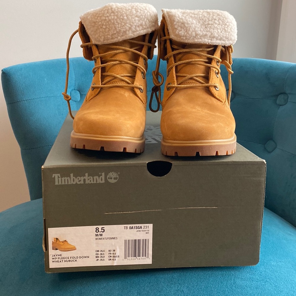 Women’s Jayne Fleece fold down Timberlands